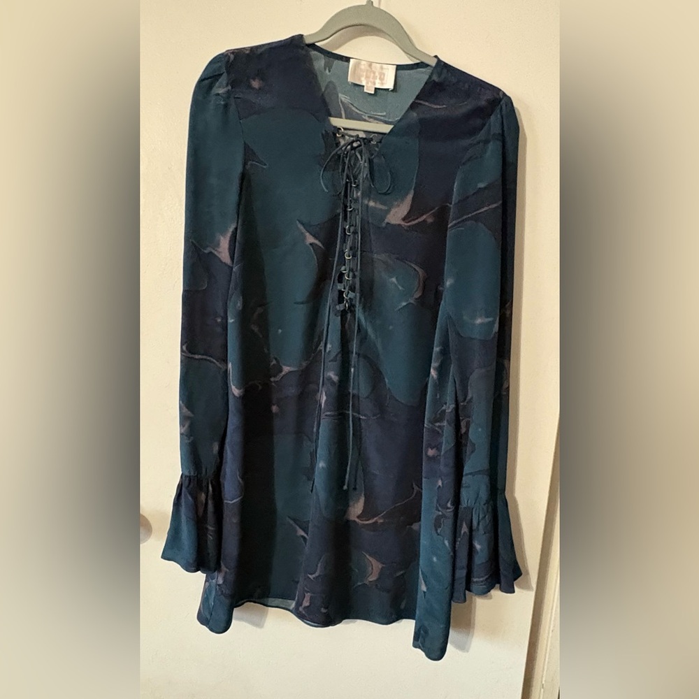 Stone Cold Fox X Revolve Franklin Dress 100% Silk Size 2 S/M - Picture 4 of 13